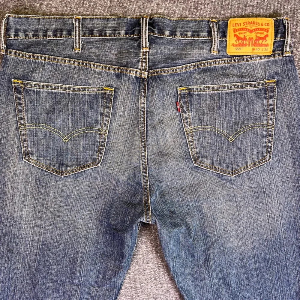 Levis 559 Jeans Men 40x30 Relaxed Straight Baggy Casual Denim Classic Streetwear